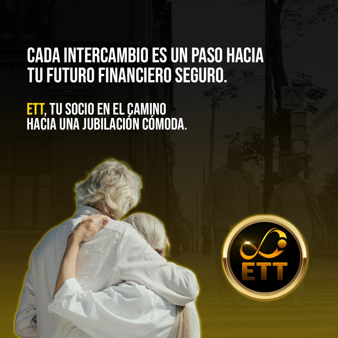 ETTofficial_'s tweet photo. ETT: donde cada transacción es un paso hacia tu seguridad financiera. 💰 Descubre cómo cada intercambio cuenta en tu camino hacia una jubilación cómoda. #SeguridadFinanciera #ETT https://t.co/mLNoFLS0h8