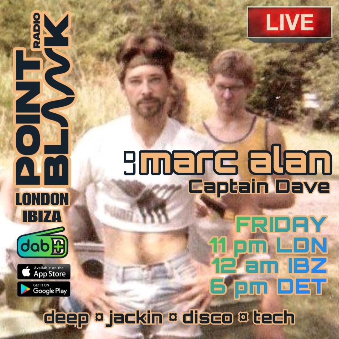 djmarcalan's tweet photo. Join me this Friday night for a LIVE mix on London's own Point Blank Radio with guest Captain Dave.
Available on DAB+ at 11 pm (UK), 12 am in Ibiza and Formentera (ESP).
6 pm Eastern (US).
Use the app or Mixcloud LIVE to text me in studio. @PointBlankFM 
@mixcloud https://t.co/a7N7at9WY8