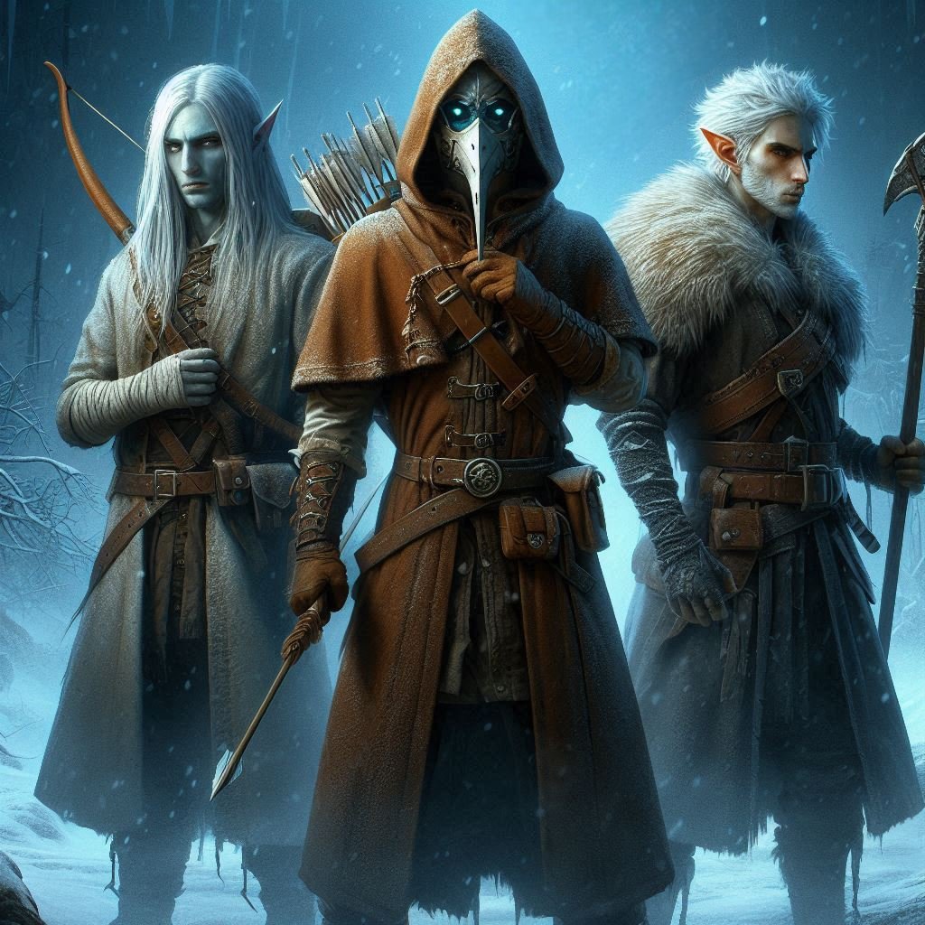 ttvXxSirexX's tweet photo. DALL-E 3
Inspiración: Dark And Darker
#AIart #PlagueMask #Elf #lycanthrope #Druid #freezinghell #dungeonsandragons #dnd https://t.co/e49kkIOIMw