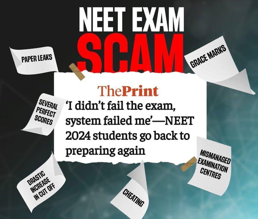 MukeshBangra12's tweet image. Dhruv Rathi made the Education Minister famous in every village over the #NEET_exam scam!
#NeetScams 
#NEET_पेपर_रद्द_करो 
#NEETcounsellingHoldKaro