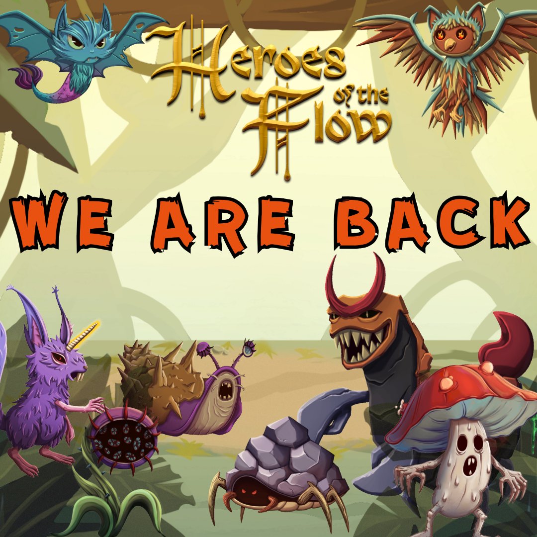heroesoftheflow's tweet image. And... we&apos;re back! 🎉
After the HUGE reveal that Snarlak has a son 🤯
There&apos;s MORE we are eager to share with you!!

Lots has been happening behind the scenes, and we&apos;ll be sharing our next update next week.

Follow to stay updated &amp;amp; be the first to know!🍄
#onFlow #Web3gaming