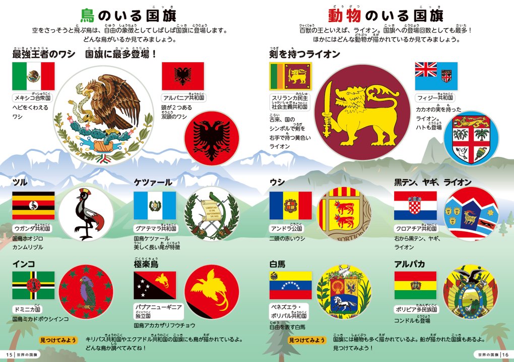 洋書セット：世界の旅・動物・国旗など 見て楽しめる！ せかいの国旗（新