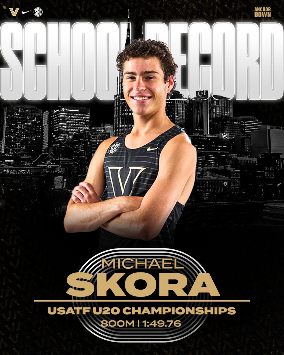 Ending the season top 5️⃣ U20 in the U.S. and a school record holder in the 800m.

#AnchorDown