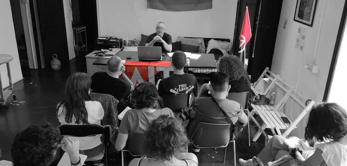 #Murcia. "Allí donde existe una organización sindical fuerte y coherente, la clase obrera es menos permeable a los discursos reaccionarios".

Formación de organizadores anarcosindicalistas. Junio 2024.
