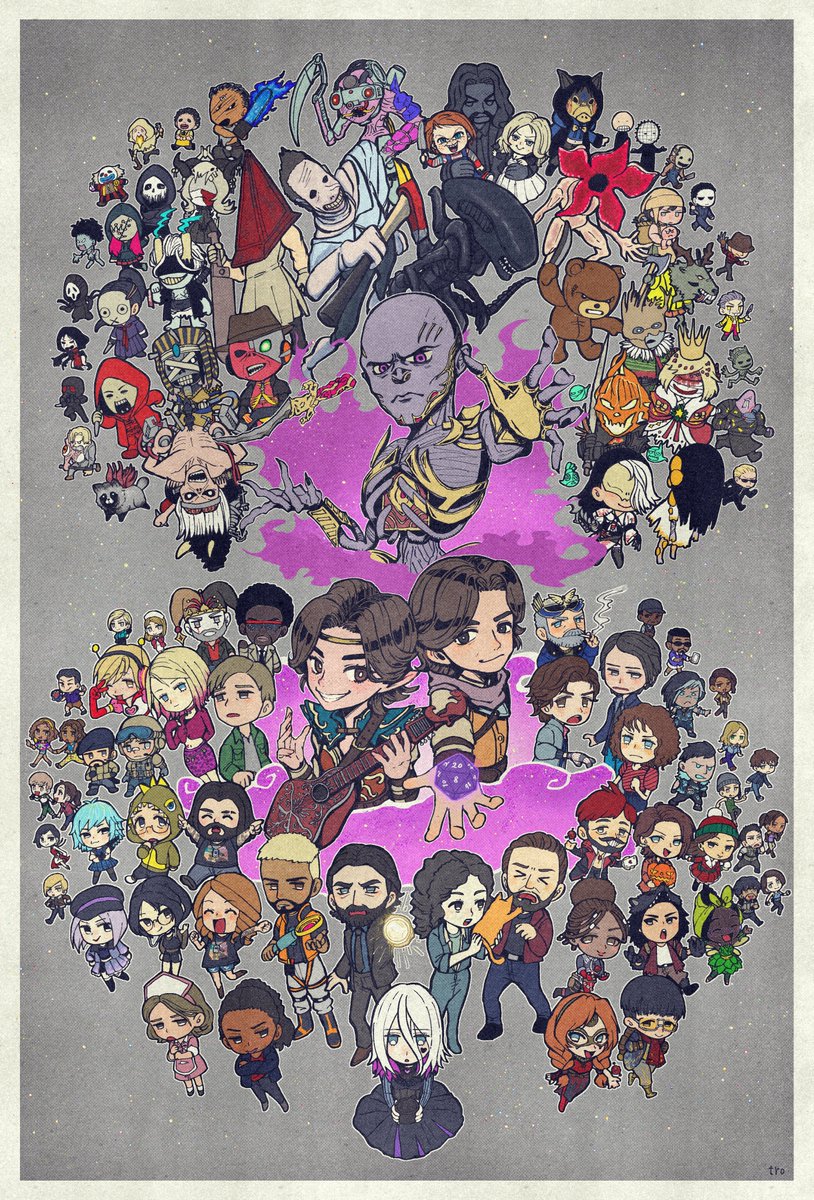 elec9post's tweet photo. Happy 8th anniversary🎉
#dbdfanart #DeadbyDaylight #DBD8周年 https://t.co/YpYH350hwo