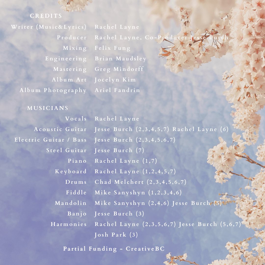 Rachel Layne (@rachellayne17) on Twitter photo A special thank you to the wonderful people who were part of this project— so very grateful 🤍
<a href="/littleredsounds/">littleredsounds</a>   <a href="/SuiteSoundLabs/">Suite Sound Labs</a> @kimynji chadmelchert jesseburch   <a href="/creativebcs/">Creative BC</a> mikesanyshyn joshpark brianmaudsley 
distrokid.com/hyperfollow/ra… 
<a href="/CCMAofficial/">CCMA</a> <a href="/BCCMA/">BCCMA</a> #music A special thank you to the wonderful people who were part of this project— so very grateful 🤍
<a href="/littleredsounds/">littleredsounds</a>   <a href="/SuiteSoundLabs/">Suite Sound Labs</a> @kimynji chadmelchert jesseburch   <a href="/creativebcs/">Creative BC</a> mikesanyshyn joshpark brianmaudsley 
distrokid.com/hyperfollow/ra… 
<a href="/CCMAofficial/">CCMA</a> <a href="/BCCMA/">BCCMA</a> #music