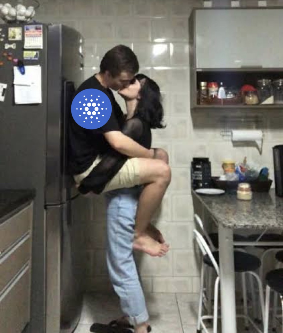 BasedOnX's tweet photo. How Cardano bros like to be kissed... https://t.co/2U60eX0s3Z