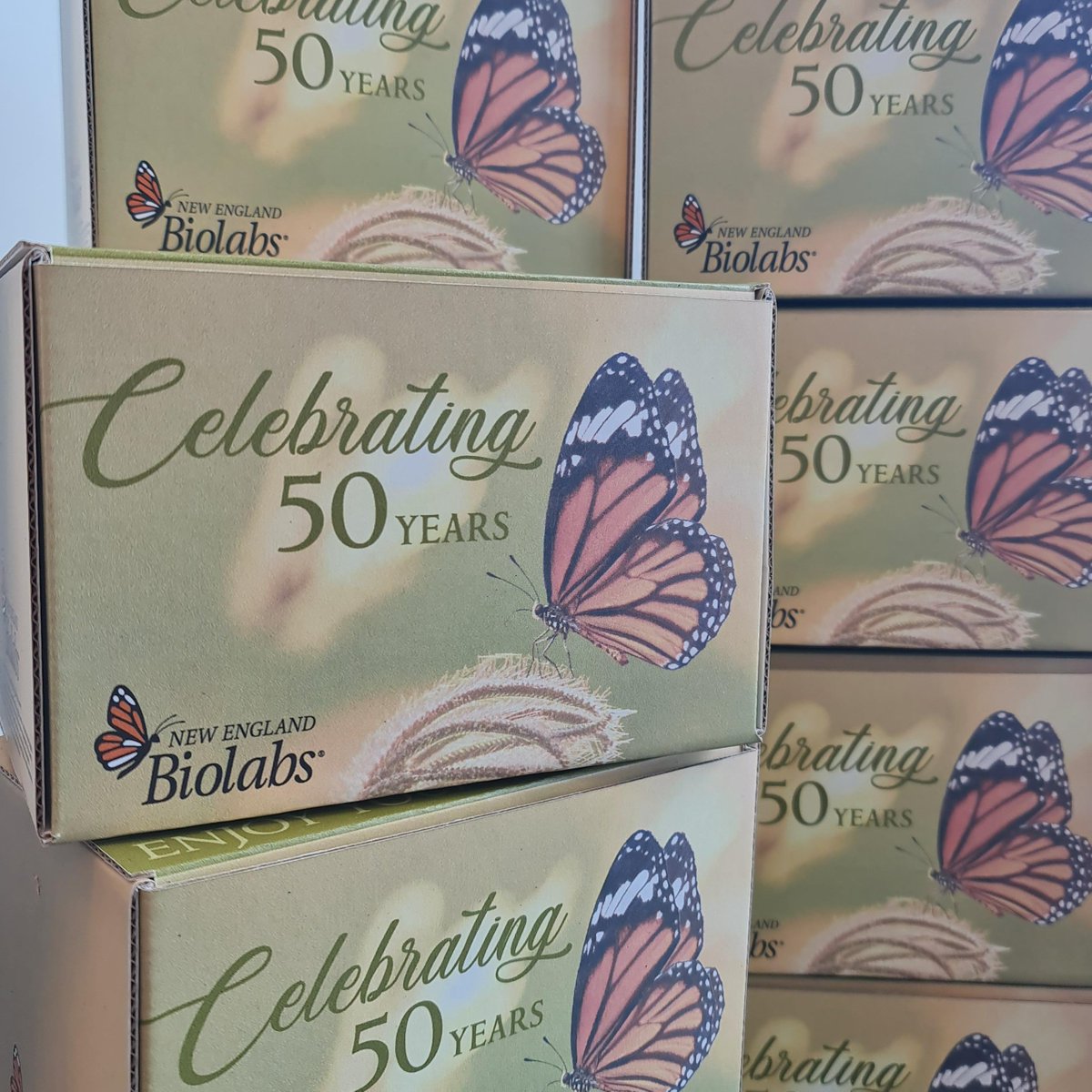 Fri-YAY! I’ve been busy packing prize packs for you lucky finders! 🎁 🏆🎉 If you haven't found one yet - don't give up! ✨🦋✨ Keep your eyes peeled for Golden Butterflies around our website, product samples, and even hiding at our trade displays🔍#NEBturns50 #GoldenButterfly