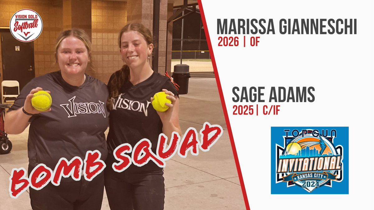 Vision Gold 2026 (@visiongold2026) on Twitter photo ๐ ๐ฅToday's games were ๐ฅ! Two of our athletes came up big with dingers ๐ช๐ผ. #HomeRunHeroes <a href="/TopGunEvents/">Top Gun Events</a> <a href="/tagupSoftball/">tagup</a> <a href="/FastpitchVision/">Vision Fastpitch</a> ๐ ๐ฅToday's games were ๐ฅ! Two of our athletes came up big with dingers ๐ช๐ผ. #HomeRunHeroes <a href="/TopGunEvents/">Top Gun Events</a> <a href="/tagupSoftball/">tagup</a> <a href="/FastpitchVision/">Vision Fastpitch</a>