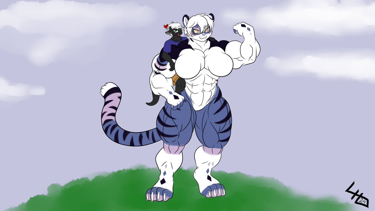 A dragon on buff tiger girl 
🐉 @JoaoATolentino 
🎨 @AdagaDePrata