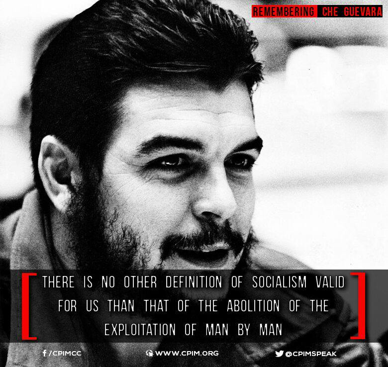 cpimspeak's tweet photo. On his birth anniversary, we remember Comrade Che Guevara, a revolutionary who sacrificed his life fighting for a society which is free from oppression.

He was assassinated by the CIA in 1967, but his ideas will live on forever. https://t.co/84UAUPVAgu