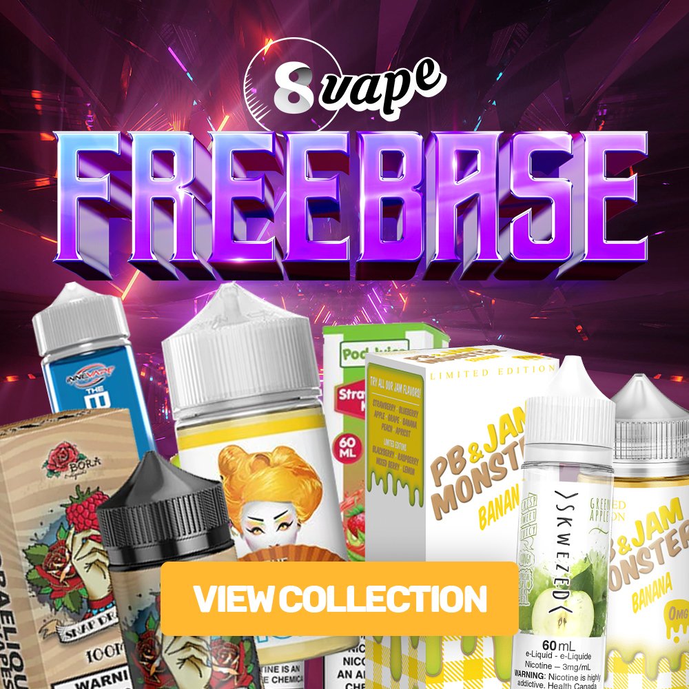 EightVape's tweet image. 🌟 Discover the best freebase vape juice! 🌟
Explore our premium selection of freebase e-liquids.
#freebasejuice #freebase #vapejuice #vapeshop #vaping #vapes #vapestore #usvapes #vapefam #vapelove #eightvape