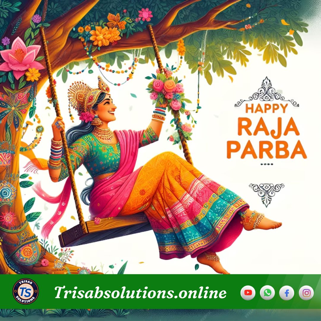 Trisabsolutions's tweet image. ଓଡିଶା ର ଗଣପର୍ବ ରଜ ଉପଲକ୍ଷେ ସମସ୍ତଙ୍କୁ ଶୁଭେଚ୍ଛା ଓ ଶୁଭକାମନା 
#Rajafestival #festive #odiaculture #odisha #bhubaneswar