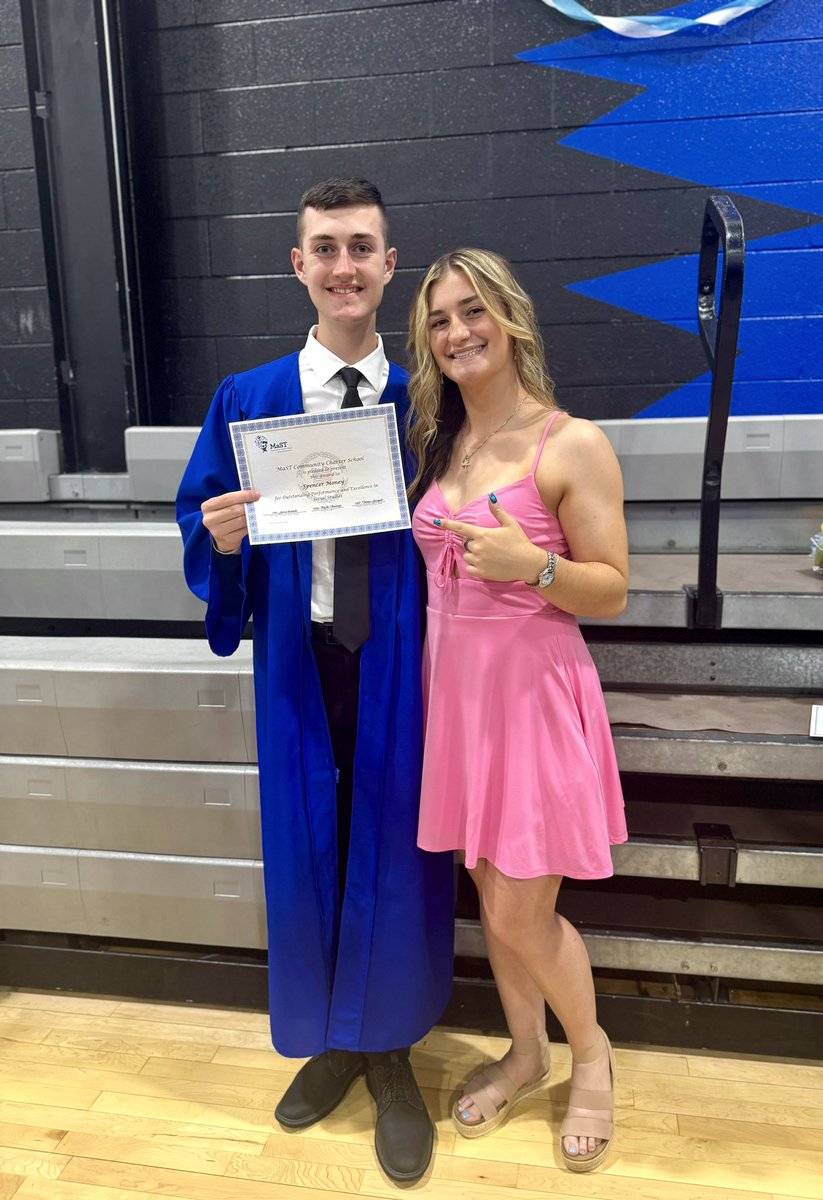 Craftolyn's tweet photo. Big Congratulations to @Spencermoney319 on his 8th grade graduation! #MastCharter #Classof2024 https://t.co/FFBerqvwuk