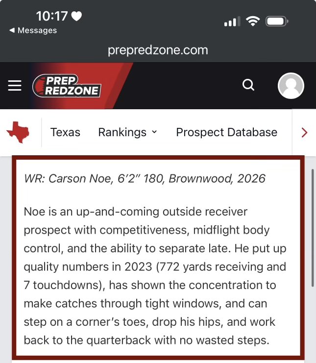 Thank you <a href="/PrepRedzoneTX/">Prep Redzone Texas</a> for the nice words! @HSFBscout