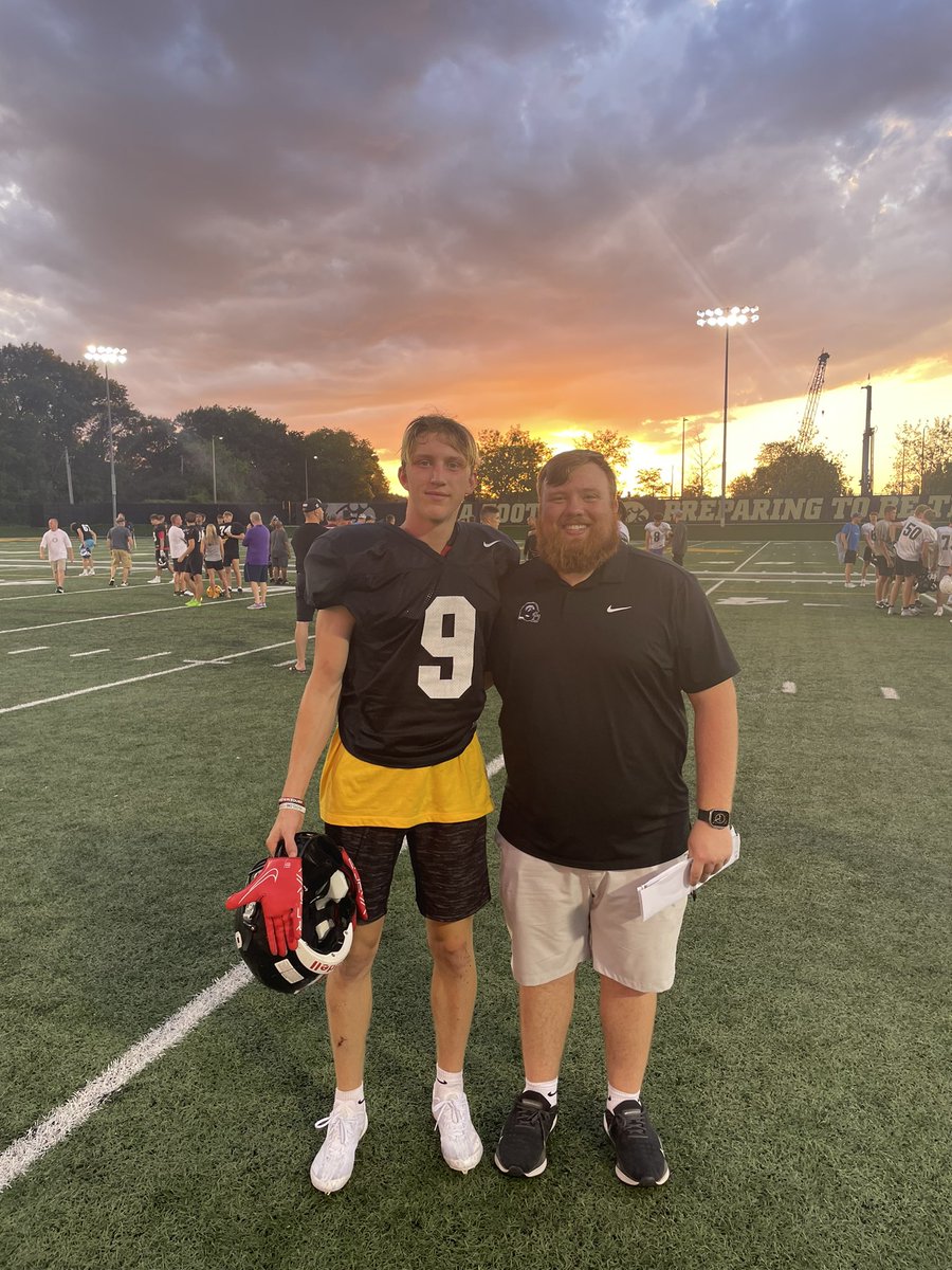 Had a great time participating at the Iowa camp today!! @Jack_Degen9354 <a href="/CoachParkerIowa/">Phil Parker</a>