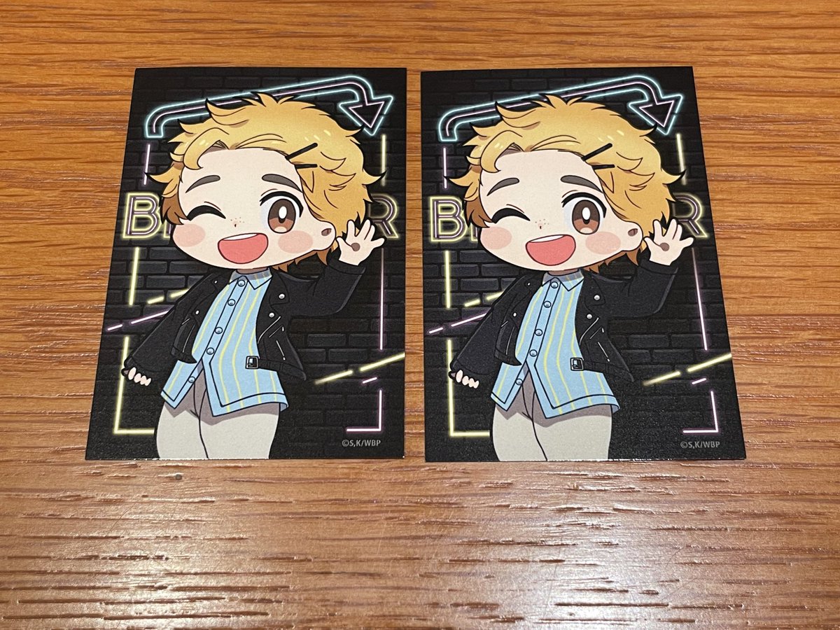 chichichilla's tweet image. 【交換】WIND BREAKER ウィンブレPOPUP STORE 渋谷DISP
インスタントフォトフィルム、ステッカー、缶バッジ

譲)画像の蘇枋、梶、十亀、杉下、楡井
　 写真ありませんが、特典色紙全種
求)4枚目の梅宮

異種も交換可。
差額なしで1:1交換いただける方で探しています。
夕方頃まで渋谷付近におります。