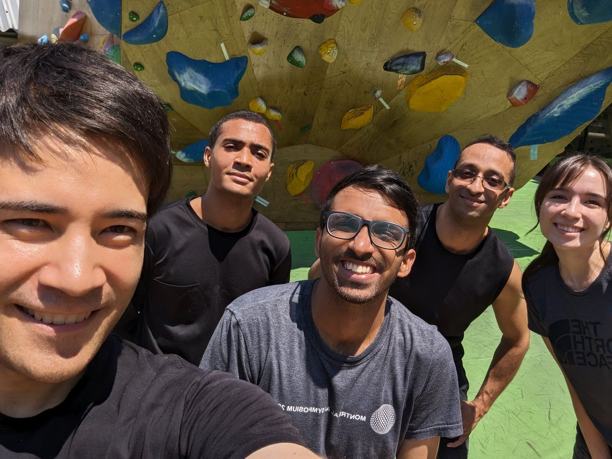 Kai Arulkumaran (@kaixhin) on Twitter photo Farewell team social, bouldering in the sunshine ☀️ Farewell team social, bouldering in the sunshine ☀️