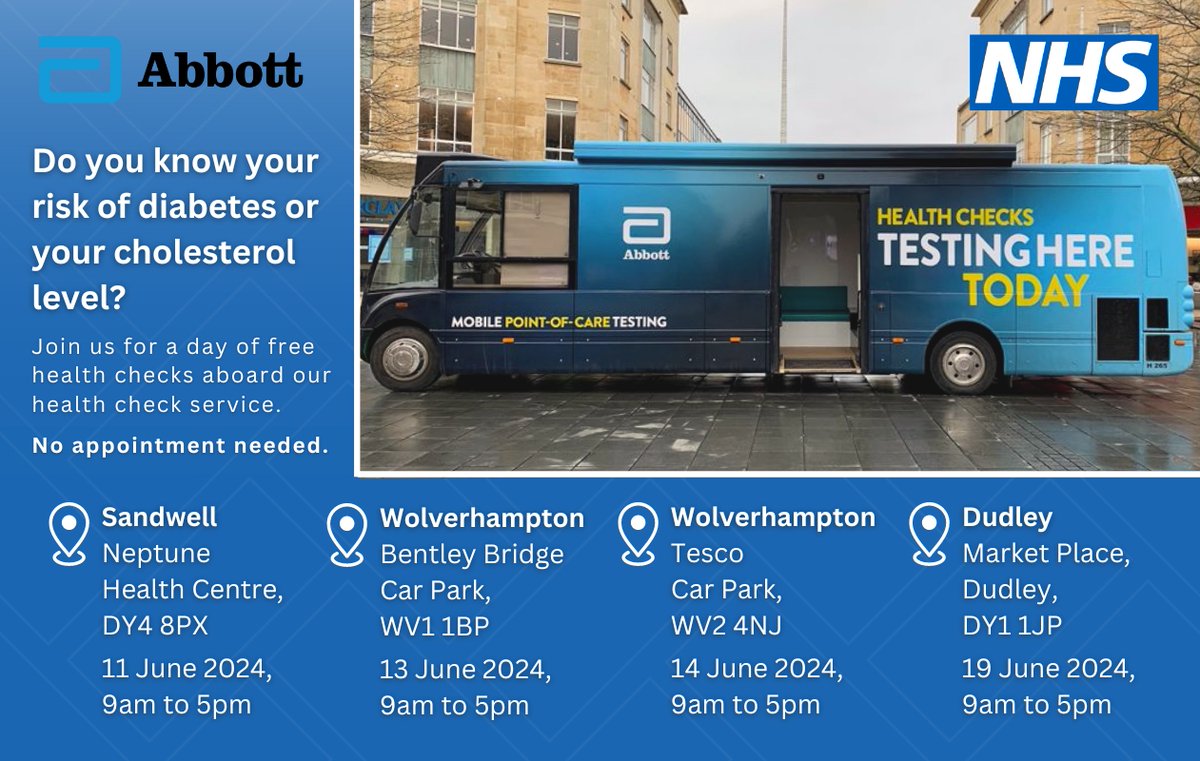 Don't forget, this is at Tesco, Penn Road, today - get a free check, no appointment needed. <a href="/NHSinBlkCountry/">NHS Black Country Integrated Care Board (ICB)</a>