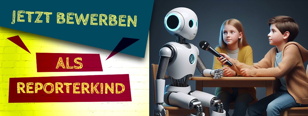 📣Aufgepasst! Die fragFINN-Kinderredaktion sucht neue Kinderreporter*innen! Im aktuellen Projekt dreht sich viel um Künstliche Intelligenz. Für mehr Infos zu den FINNreportern und zur Anmeldung geht es hier entlang: reporter.fragfinn.de/finnredaktion/… #kinderredaktion #finnreporter