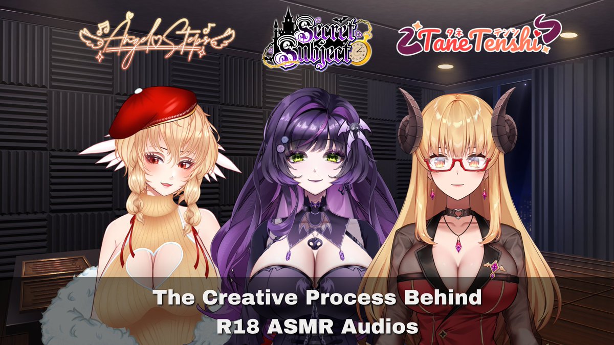 Tane | タネ 😈🍎 | 🔜 JAPAN 🇯🇵 on X: ✨The Creative Process Behind R18 ASMR  Audios✨ We will be hosting a panel at @HentaiMatsuriSD about walking you  through the entire process!