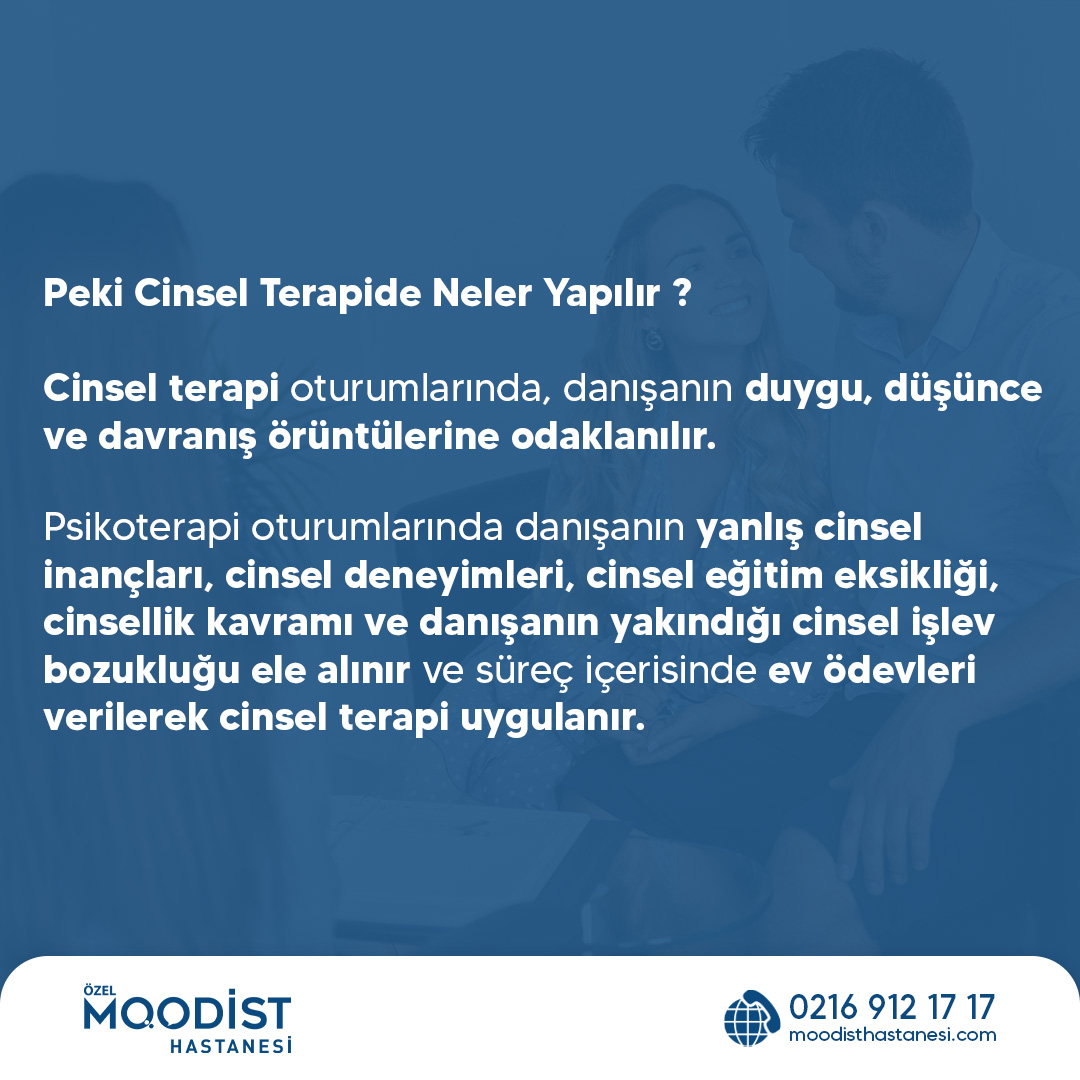 MoodistHastane's tweet image. Cinsel Terapide Neler Yapılmaz ? 

Cinsel Terapi, bu alanda eğitim almış Psikiyatrist ve Psikologlar tarafından gerçekleştirilir ve etik kurallara dayanır. 

#CinselTerapi #PsikiyatriHastanesi #Psikolog #Nöroloji #Moodist