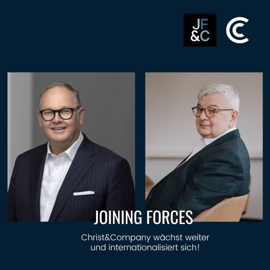 Harald Christ (@harald_christ) on Twitter photo Christ&Company wächst weiter und internationalisiert mit Joschka Fischer & Company GmbH! 🌍🚀
 
Tolle Neuigkeiten zum Wochenende: Künftig werden wir bei Christ&Company unsere Kräfte gemeinsam mit der Joschka Fischer & Company in einer starken Allianz bündeln! 🌐
 
Durch die Christ&Company wächst weiter und internationalisiert mit Joschka Fischer & Company GmbH! 🌍🚀
 
Tolle Neuigkeiten zum Wochenende: Künftig werden wir bei Christ&Company unsere Kräfte gemeinsam mit der Joschka Fischer & Company in einer starken Allianz bündeln! 🌐
 
Durch die