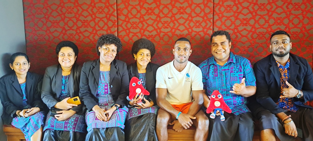 The Olympic mascot, The Phryges continued to make its appearance around Suva, this time at the Grand Pacific Hotel which was hosting the The National Youth and Sports Conference.

#TeamFiji #InspireFiji #Paris2024 #thePhryges