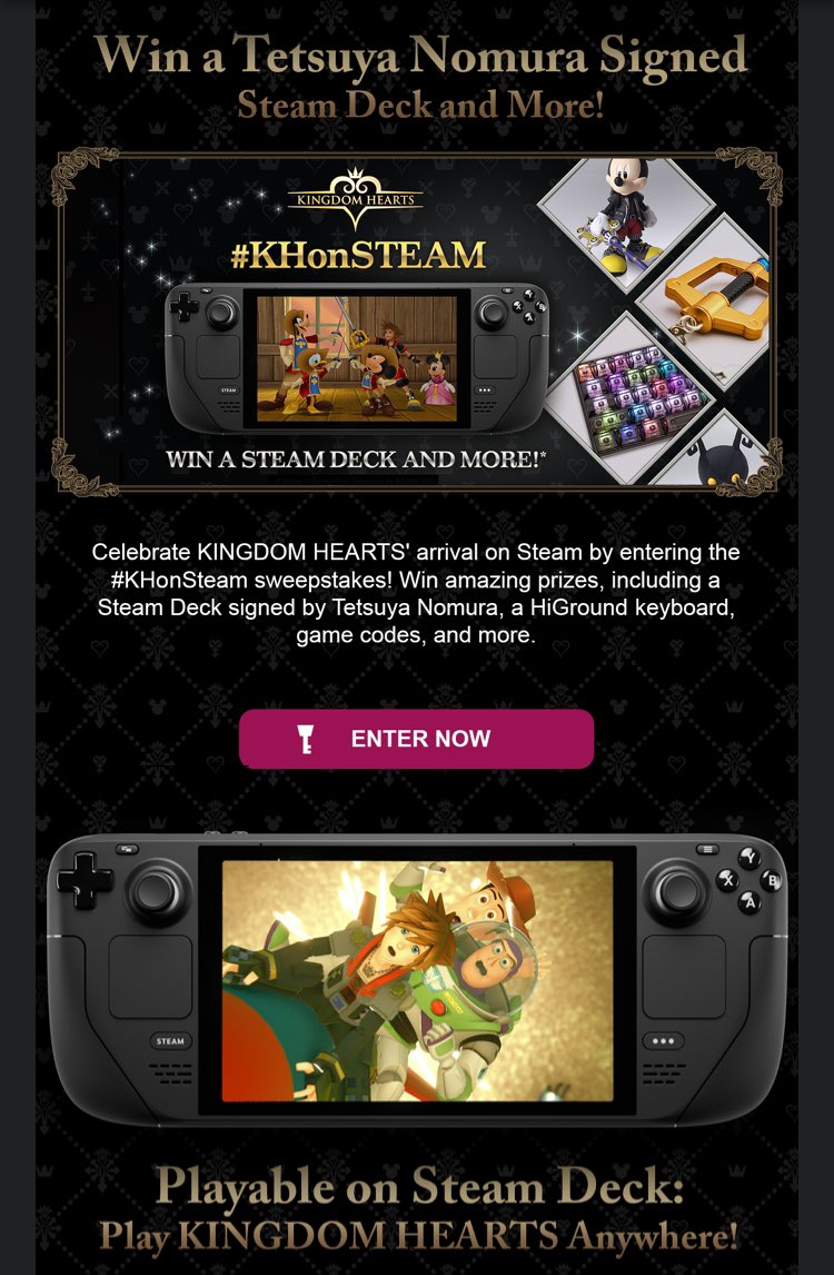 wataimi's tweet photo. If I got a signed Steam Deck, I’d probably just keep it in a display case and never play it. Like new ✨ #KHonSteam https://t.co/D2zdGDesFk
