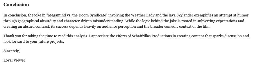 This is the greatest email I've ever gotten