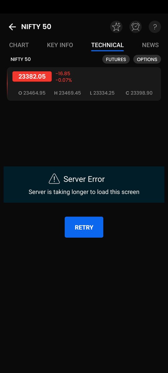 prkulkarni90's tweet image. @MarketPulseHQ  crashing every day! Indicators not loading after selection, super slow and unresponsive. Seriously, fix your app! 😡 #AppFail #FrustratedUser
