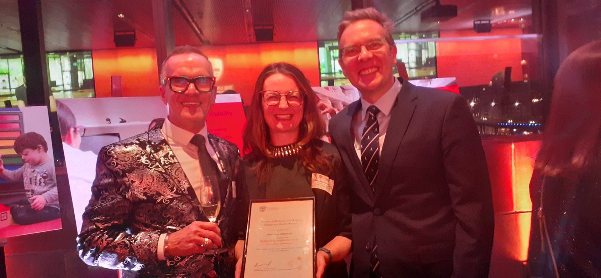 🎉Congratulations to our CEO Mary-Ann O’Donovan on receiving the Affiliates Award for Outstanding Contribution to the University Community! For the past 4  years she has worked diligently at the head of our organisation to improve the lives of people with intellectual disability.