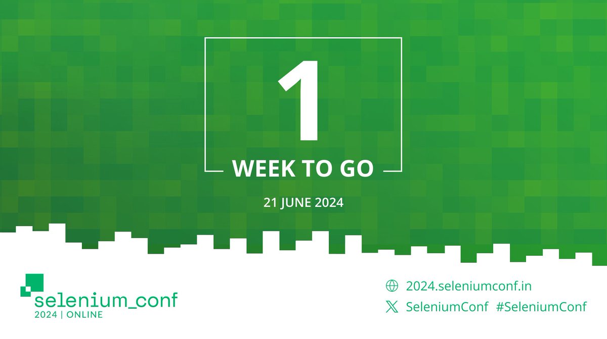 seleniumconf's tweet image. Want to explore the theory, benefits and real-world applications of #TestAutomation? #SeleniumConf is the place to be! Come and celebrate 20 years of #SeleniumAutomation with us. Register: 2024.seleniumconf.in/?utm_source=tw…
#softwaretesting #QualityEngineering