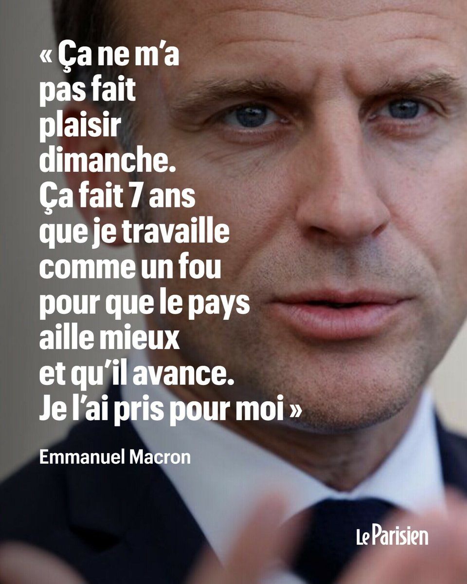 Emmanuel Macron s'est dit «touché» par la déroute de la majorité aux européennes
➡️ l.leparisien.fr/ZYZg