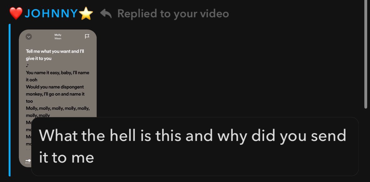 PostsPosting's tweet image. My boyfriend doesn’t like ween.