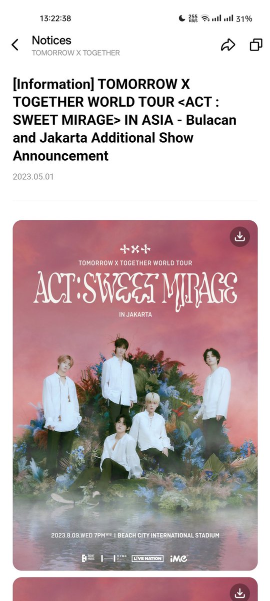 feat_hopezzn's tweet photo. uhm heres the thing, if we follow the format of a:sm, may separate announcement ang ph and probably bkk kasi di sya included sa sched na nilapag ngayon. take note, almost 4 months ang pagitan ng announcement. 
so, if may pinas, probably announcement nya is sept? tix selling nov,+ https://t.co/pyieWNW0vA