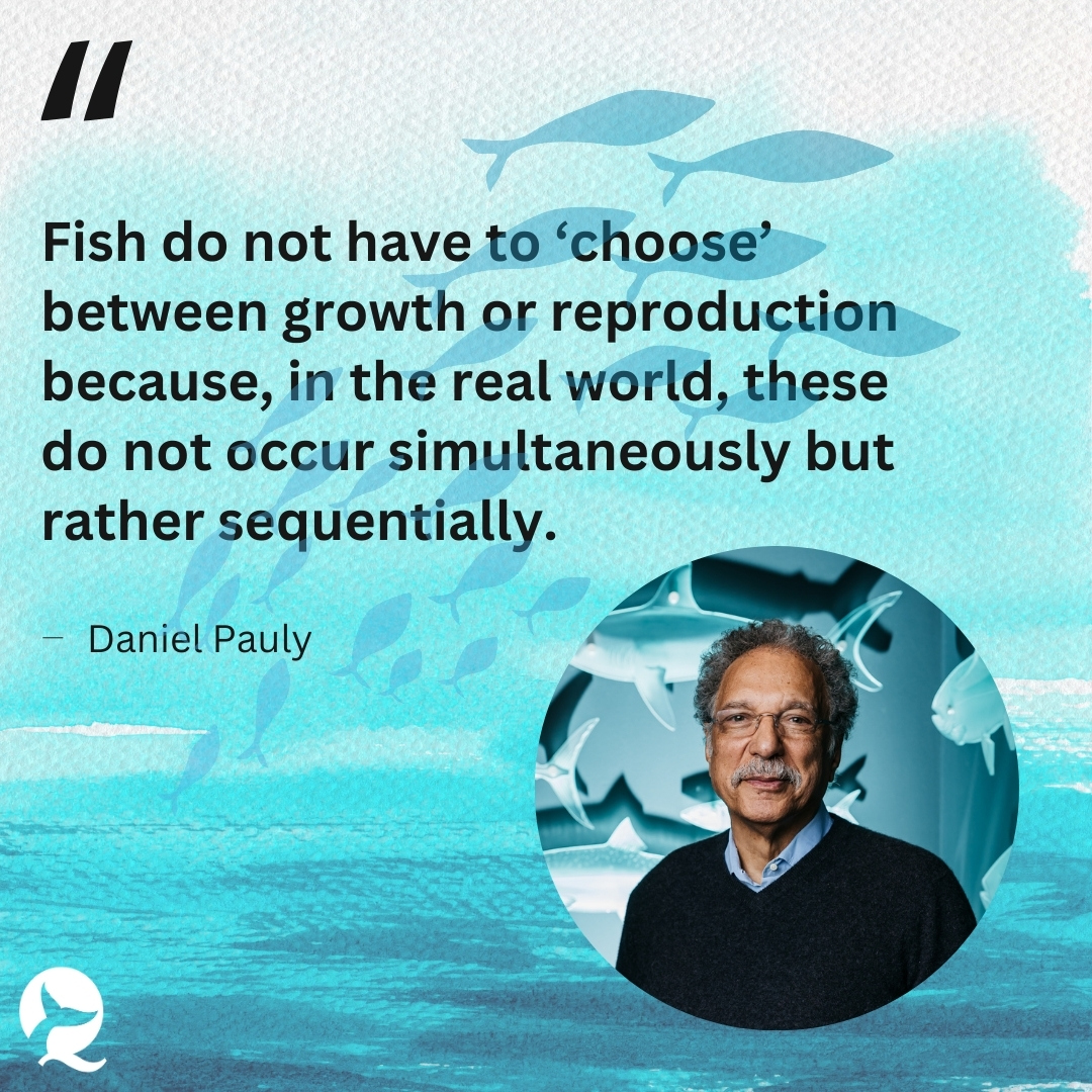 FishBaseProject's tweet photo. 🔬Findings by FishBase creators and renowned fisheries scientists –Dr. Rainer Froese and Dr. #DanielPauly– reveal that fish actually grow faster after #spawning, disproving common belief that reproduction halts #fishgrowth. 🔎 Discover more: https://t.co/eDi48avE48 https://t.co/HOLM5rySPx