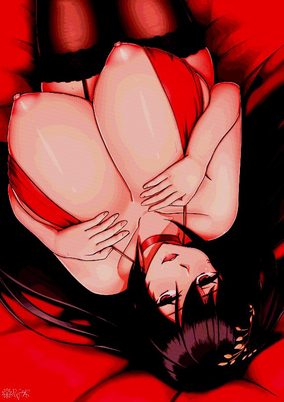 “ You little gremlin. You’re sleeping with ME. “

She yawns. Purposely poking her swelled up nipples to the reader.