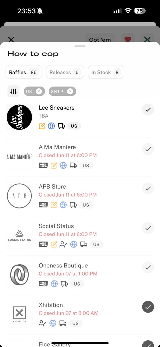 ThayneJohnson50's tweet photo. Favorite feature of @SoleRetriever is definitely the raffle tracking system. #SoleRetriever https://t.co/KjKFfyhkQ5
