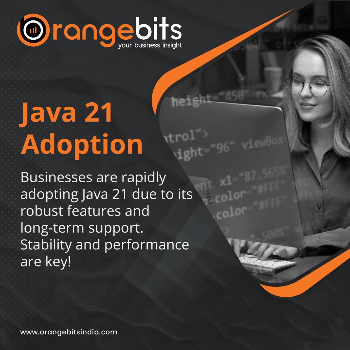 OrangebitsInd's tweet photo. Java 21 Adoption!

https://t.co/m1UsBZScRy

#orangebitsindia #Java21 #JavaDevelopment #LTSRelease #Java21 #JavaDevelopment #LTSRelease #ProjectPanama #PatternMatching #ValueObjects #ProjectValhalla #VirtualThreads #JavaCommunity #Coding #SoftwareDevelopment #JavaEcosystem https://t.co/x5p35E4qsH