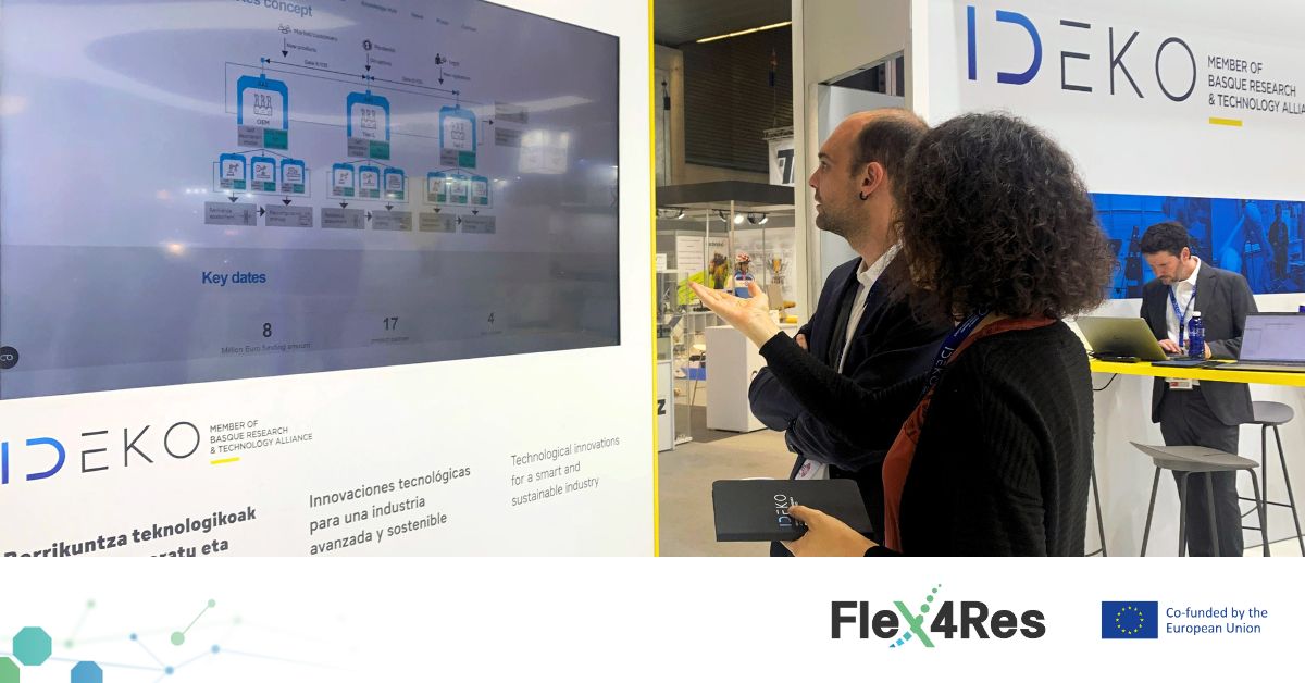 Last week, <a href="/IDEKO/">iDeko</a> presented #Flex4Res at the #BIEMH - Bienal Internacional de Máquina - Herramienta 2024 in Bilbao, Spain.

The international machine tool exhibition, held from 3 to 7 June, was the perfect opportunity to showcase our #developments in the project.