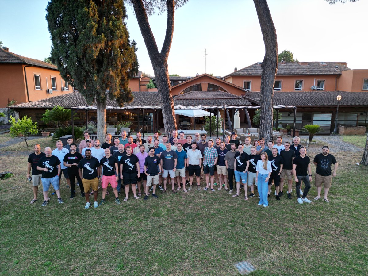 statamic's tweet photo. The full Flat Camp 2024 crew! ❤️
So sad it's wrapping up, so much to share with you all as we unpack everything. https://t.co/xr6oi2VpcX