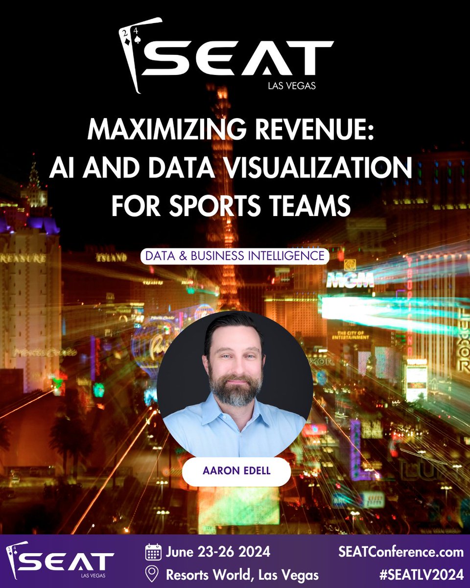 Maximizing Revenue: AI and Data Visualization for Sports Teams 

Empower your business with insights from #SEATLV2024. 

Register at SEATconference.com