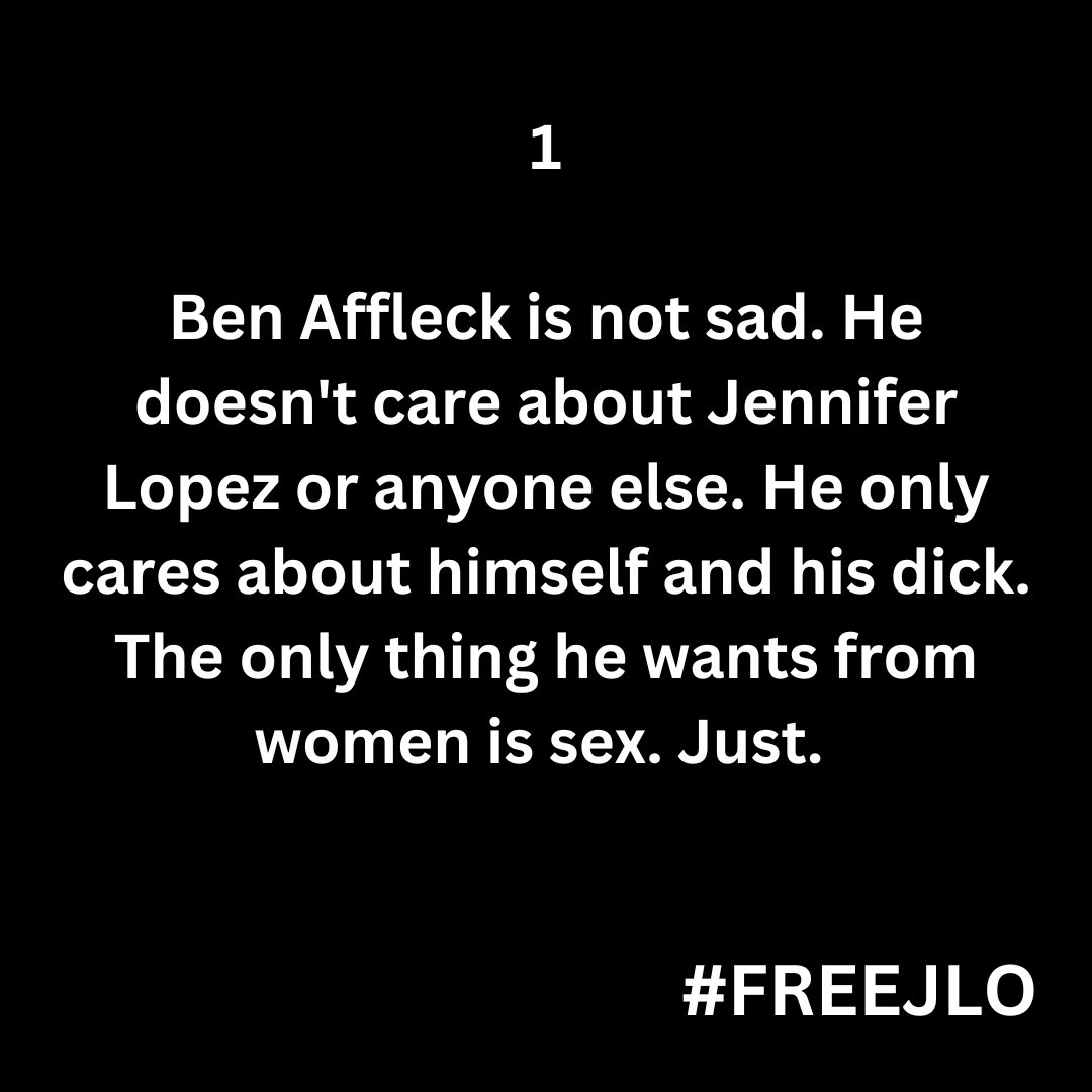 clara_lilica's tweet photo. @benaffleck  Showing who he is. 20 years old and the same excuses and the same scoundrel attitude. #FREEJLO #runjlorun @jlo #jlo #jenniferlopez #bennifer #benaffleck https://t.co/rmuxKR1j2J