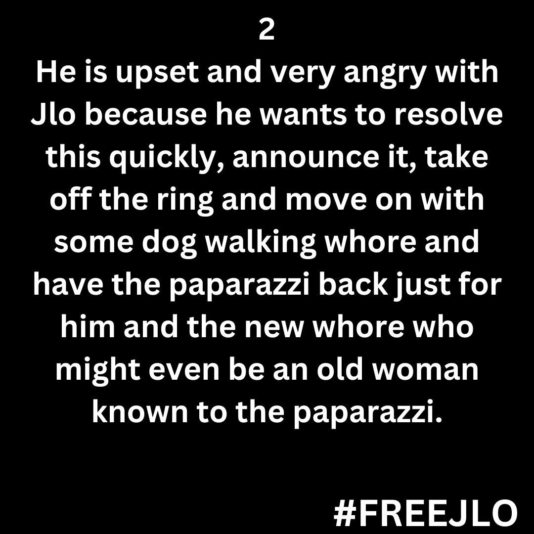 clara_lilica's tweet photo. @benaffleck  Showing who he is. 20 years old and the same excuses and the same scoundrel attitude. #FREEJLO #runjlorun @jlo #jlo #jenniferlopez #bennifer #benaffleck https://t.co/rmuxKR1j2J