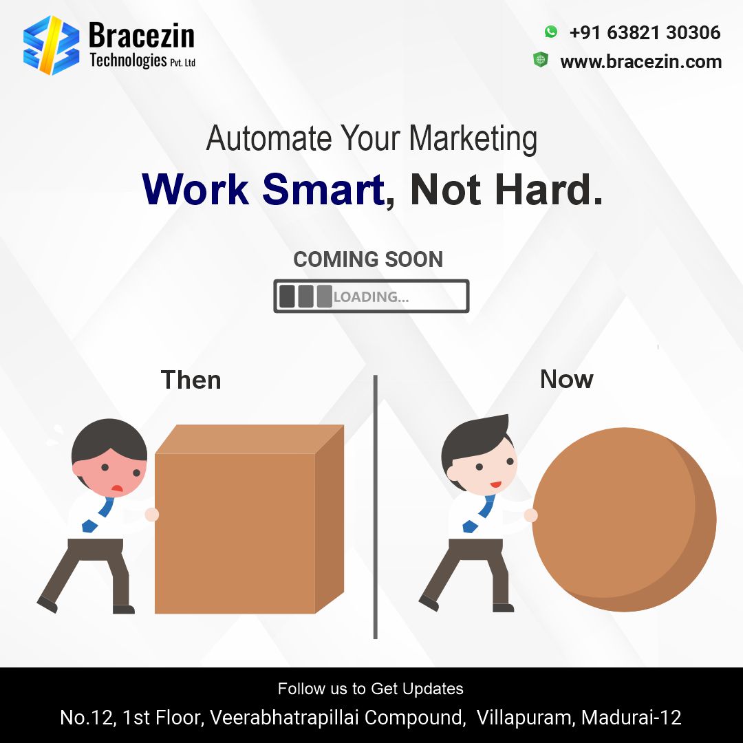 BracezinTech's tweet photo. Automate Your Marketing with Code H

#business #ecombusiness #laundrybusiness #ecommerce #singaporebusiness #indianbusiness #usa #uk #uae #uaebusiness #hotelbusiness #businessneed #cuastomsoftware #softwaredevelopment #app #application #webapplication #bracezintech #techjobind https://t.co/LUYNbwdE3S