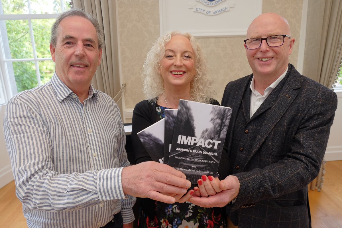 IMPACT, the play, in print, was launched by the Lord Mayor of Armagh in the Palace on the 135th anniversary of the train disaster that took 89 lives, injured hundreds more and brought about a change in legislation to ensure it never happened again. bit.ly/impact-armagh