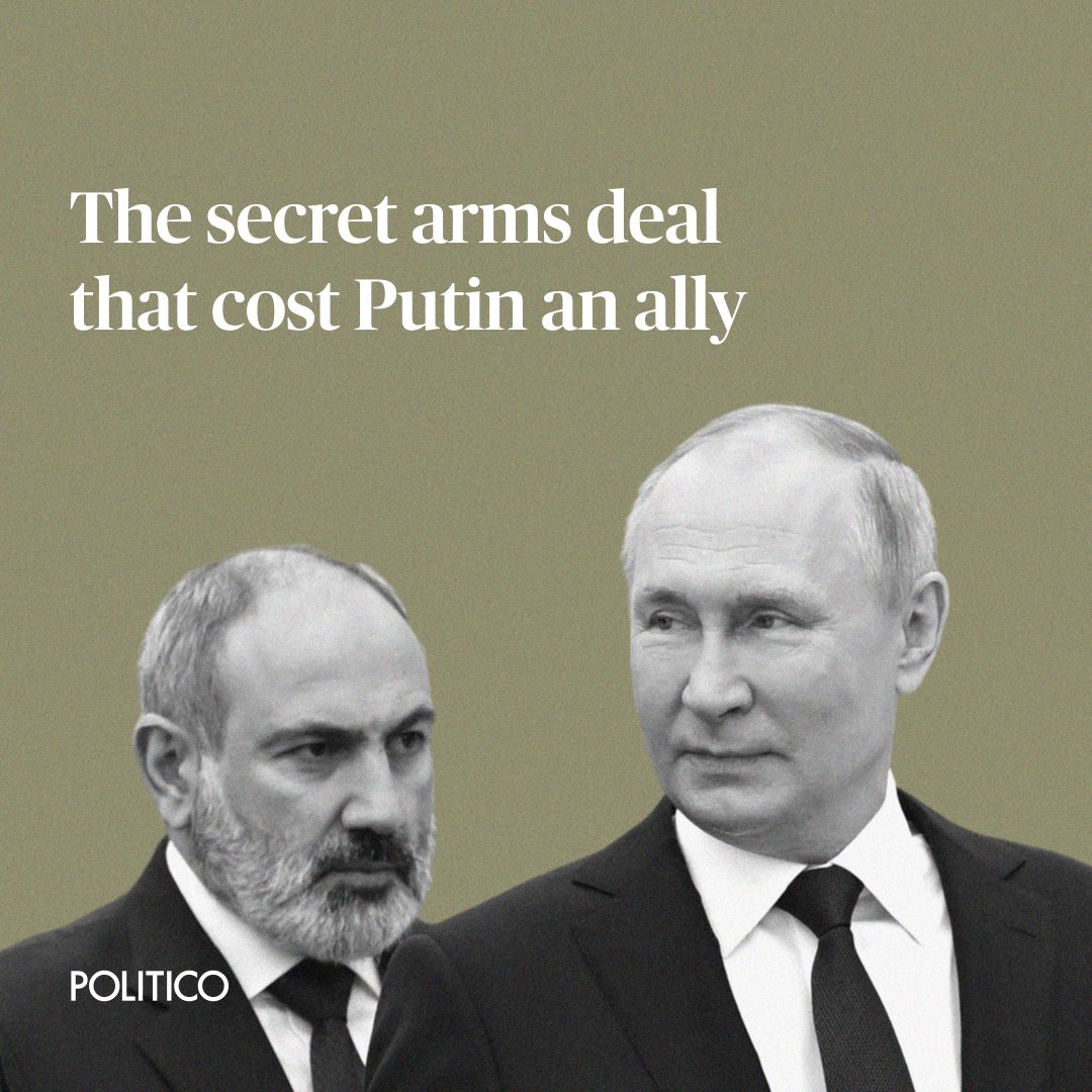 Leaked documents that we’ve seen shed new light on why Armenia decided to leave the military alliance with Russia this week.

It's a dramatic turn that will weaken President Vladimir Putin’s authority with former Soviet nations.

🔗 trib.al/ogBTlK4