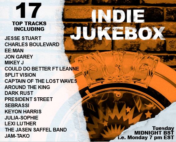 Radio-WIGWAM (@radio_wigwam) on Twitter photo #INDIE JUKEBOX EXTRA Tuesday 12am BST (Monday 7pm ET) ft <a href="/CharlesBouleva2/">Charles Boulevard</a> <a href="/TowersTown/">Town And Towers Records</a> <a href="/GarsongsM/">Jon Garey (GarSongs Music) 🎶</a> <a href="/mikeyj_music/">Mikey J 🎶🎸 - Made in China Out Now!!</a> <a href="/CouldDoBetter2/">Could Do Better</a> @SplitVisions <a href="/AroundTheKing1/">Around The King</a> <a href="/presidentstreet/">PRESIDENT STREET</a> @sebrassi <a href="/KeyHarrisMusic/">Keyon Harris</a> <a href="/juliasophiex0x/">Julia-Sophie</a> @GlennReeve6 <a href="/jasen_saffel/">Jasen Saffel</a> <a href="/jam_tako3/">JAM-TAKO</a>
radiowigwam.co.uk #INDIE JUKEBOX EXTRA Tuesday 12am BST (Monday 7pm ET) ft <a href="/CharlesBouleva2/">Charles Boulevard</a> <a href="/TowersTown/">Town And Towers Records</a> <a href="/GarsongsM/">Jon Garey (GarSongs Music) 🎶</a> <a href="/mikeyj_music/">Mikey J 🎶🎸 - Made in China Out Now!!</a> <a href="/CouldDoBetter2/">Could Do Better</a> @SplitVisions <a href="/AroundTheKing1/">Around The King</a> <a href="/presidentstreet/">PRESIDENT STREET</a> @sebrassi <a href="/KeyHarrisMusic/">Keyon Harris</a> <a href="/juliasophiex0x/">Julia-Sophie</a> @GlennReeve6 <a href="/jasen_saffel/">Jasen Saffel</a> <a href="/jam_tako3/">JAM-TAKO</a>
radiowigwam.co.uk