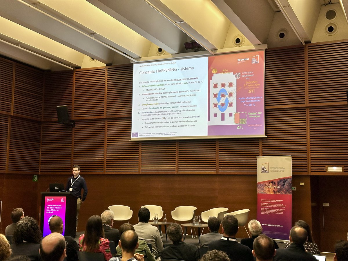 🎉Exciting morning for the HAPPENING project! Our colleague Jon Iturralde from <a href="/tecnalia/">TECNALIA</a> is presenting the HAPPENING solution and the Pasaia pilot site today in Donostia-San Sebastián.

<a href="/AEE_INTEC/">AEE INTEC</a> <a href="/ANESEASOCIACION/">ANESE</a> <a href="/RINA1861/">RINA1861</a> <a href="/CARTIFCT/">CARTIF</a> <a href="/EURAC/">Eurac Research</a> <a href="/FraunhoferISE/">Fraunhofer ISE</a> <a href="/GBCEs/">Green Building Council España</a> <a href="/tecnozenith/">Tecnozenith s.r.l.</a>